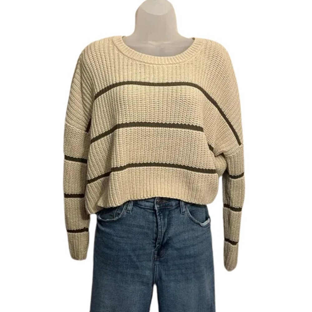 Striped Cropped Sweater